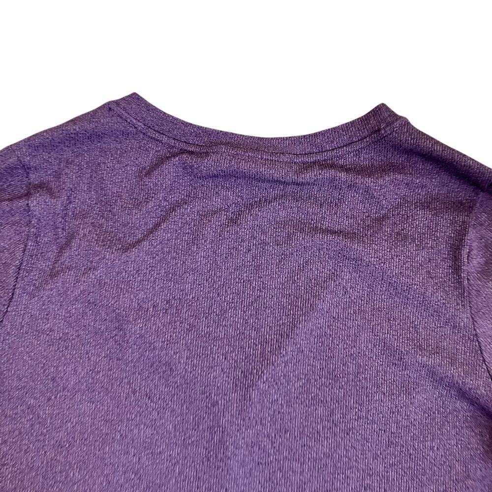 Athleta Sz XL Uptempo Ribbed Henley Top in Regal Plum Purple Stretchy Fitted - Picture 13 of 16